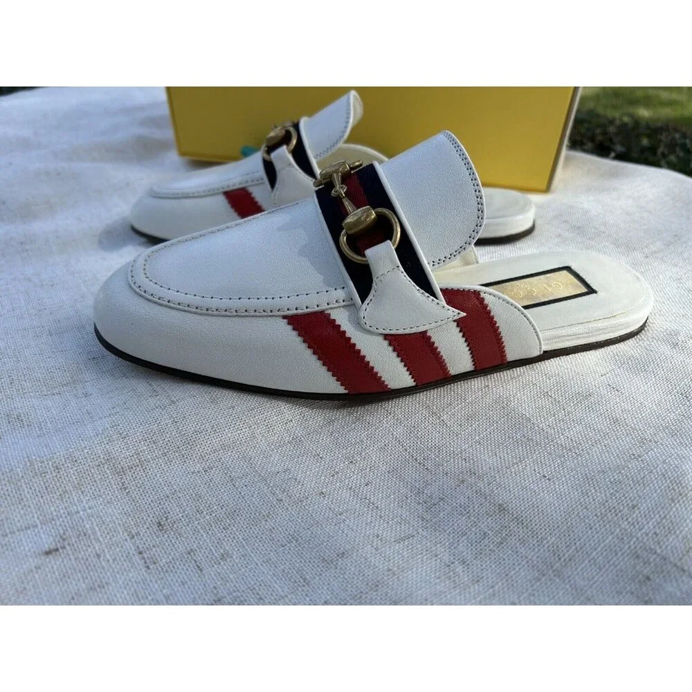 adidas x Gucci women's slipper with Horsebit 38.5 NEW - Picture 9 of 16